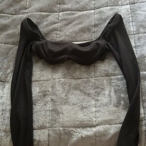 princess polly becca black long sleeve top